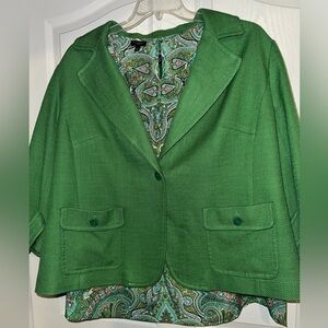 Talbots Vibrant Green Women's Blazer
